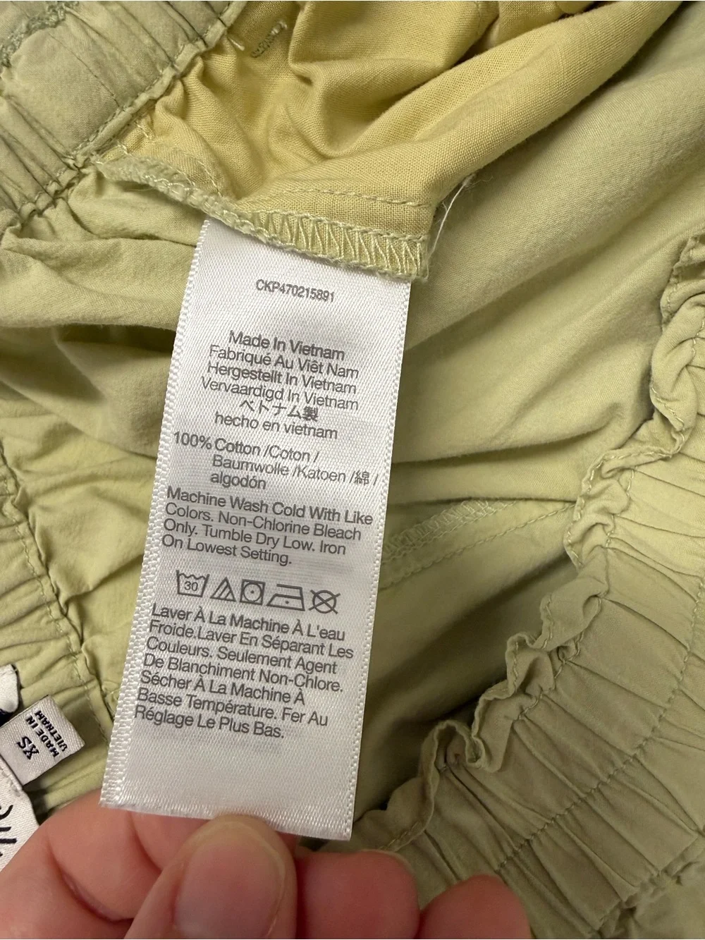 Madewell Light Olive Pull On Shorts